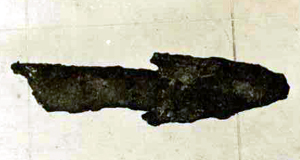 Iron Age arrow head found at Shirrell Spring [X325/146/125]